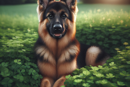 An image illustrating ¿A qué edad deja de crecer un perro pastor alemán?