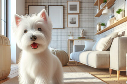 An image illustrating El Westie como perro para departamentos - pros y contras