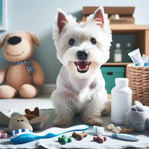 An image illustrating Qué hacer si tu Westie tiene mal aliento