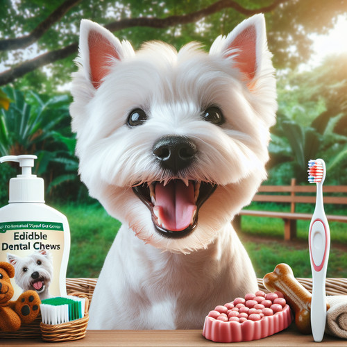 An image illustrating Qué hacer si tu Westie tiene mal aliento