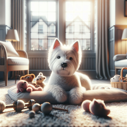 An image illustrating Cómo dejar solo a tu Westie sin que se estrese