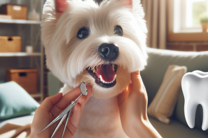 An image illustrating Qué hacer si tu Westie tiene mal aliento