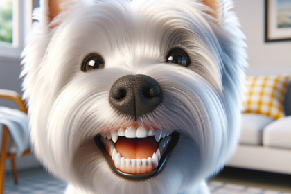 An image illustrating Qué hacer si tu Westie tiene mal aliento