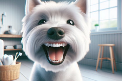 An image illustrating Cómo limpiar los dientes de tu Westie sin esfuerzo