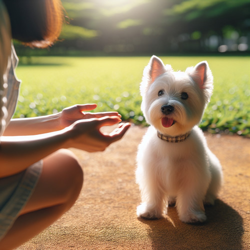 An image illustrating Cómo enseñar órdenes básicas a un Westie