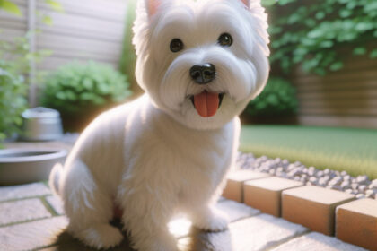 An image illustrating Cómo enseñarle a tu Westie a hacer sus necesidades