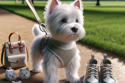 An image illustrating Los mejores accesorios para pasear a tu Westie