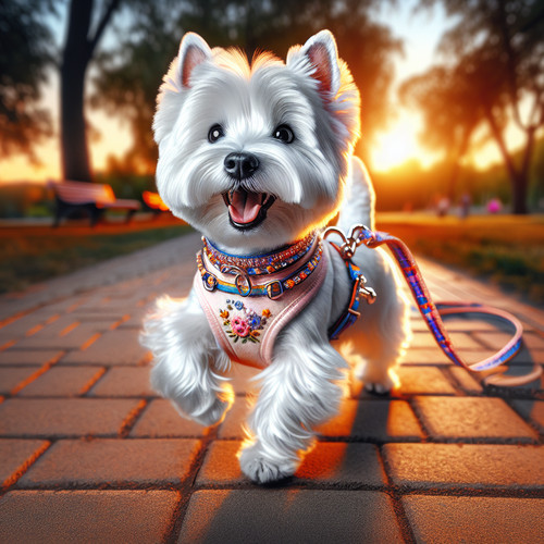 An image illustrating Los mejores accesorios para pasear a tu Westie
