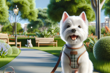 An image illustrating Los mejores accesorios para pasear a tu Westie