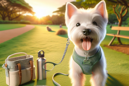 An image illustrating Los mejores accesorios para pasear a tu Westie