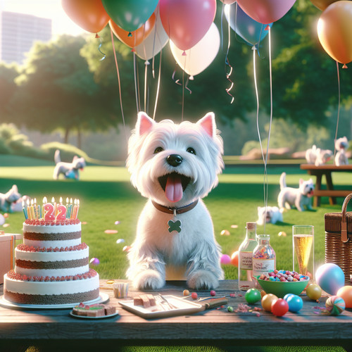An image illustrating Cómo celebrar el cumpleaños de tu Westie
