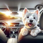 An image illustrating Qué hacer si tu Westie odia el auto