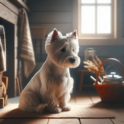 An image illustrating Cómo enseñar a tu Westie a quedarse quieto