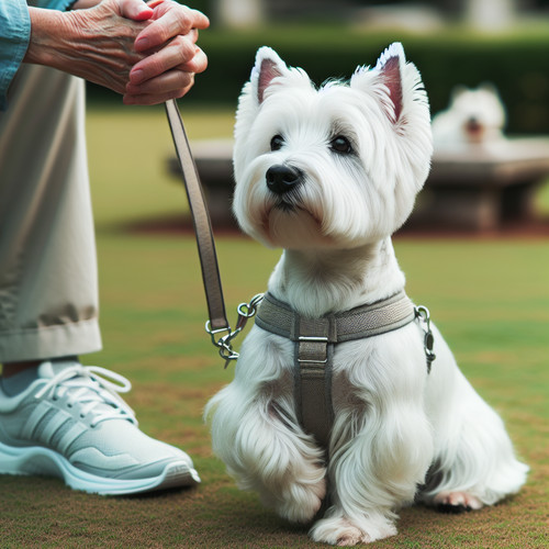 An image illustrating Cómo enseñar a tu Westie a quedarse quieto