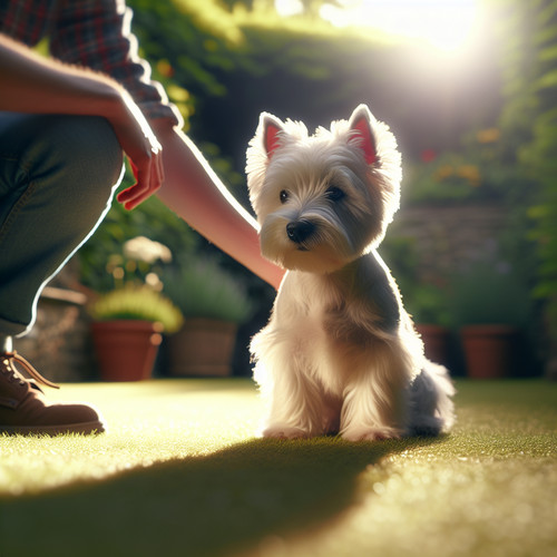 An image illustrating Cómo enseñar a tu Westie a quedarse quieto