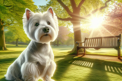 An image illustrating Cómo enseñar a tu Westie a quedarse quieto