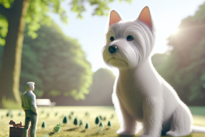 An image illustrating Cómo enseñar a tu Westie a quedarse quieto