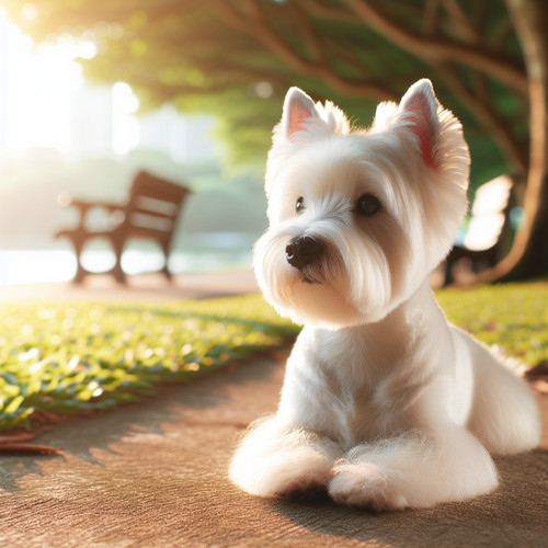 An image illustrating Cómo enseñar a tu Westie a quedarse quieto