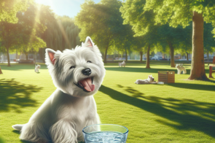 An image illustrating Cómo proteger a tu Westie del calor en verano