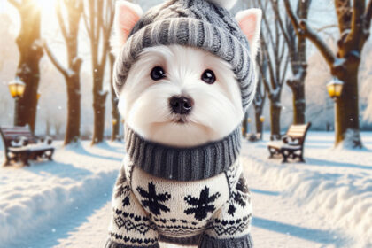 An image illustrating Cómo cuidar a tu Westie en invierno