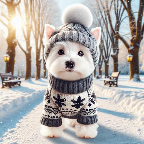 An image illustrating Cómo cuidar a tu Westie en invierno