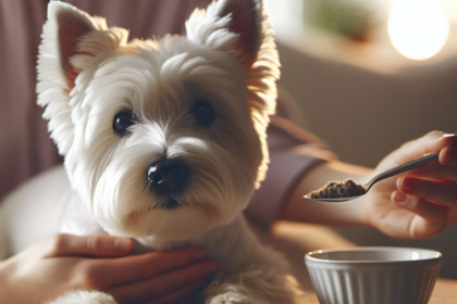 An image illustrating Qué hacer si tu Westie tiene diarrea o vómitos