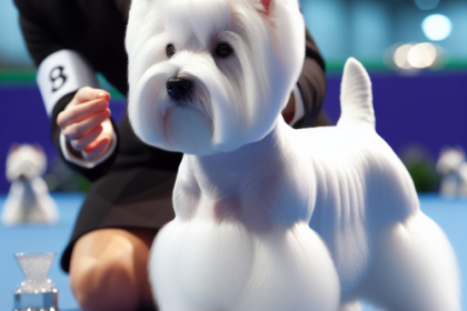 An image illustrating Cómo preparar a tu Westie para un concurso o exposición