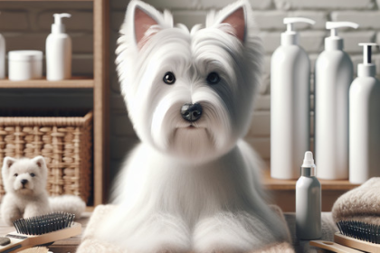 An image illustrating Qué productos de peluquería usar para un Westie