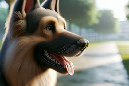 An image illustrating Qué hacer si tu Pastor Alemán tiene mal olor corporal