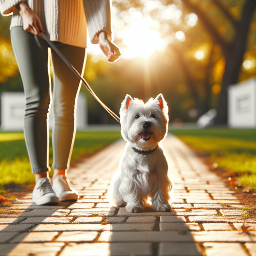 An image illustrating Cómo hacer que tu Westie obedezca sin castigos