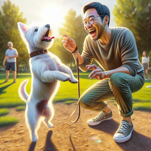 An image illustrating Cómo enseñarle trucos divertidos a tu Westie