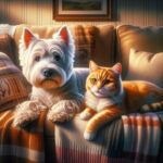 An image illustrating Guía para Westies que viven con gatos