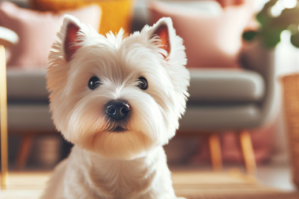 An image illustrating Qué hacer si tu Westie tiene la nariz seca o agrietada