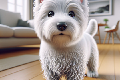 An image illustrating Cómo limpiar las manchas de lágrimas en Westies