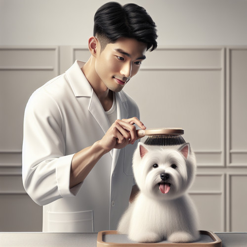 An image illustrating Qué cepillo profesional recomiendan los groomers de Westies