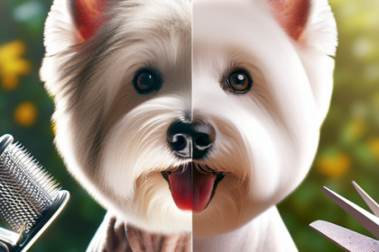 An image illustrating Cómo elegir entre corte de máquina o stripping para un Westie