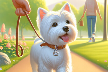 An image illustrating Cómo evitar que tu Westie tire de la correa