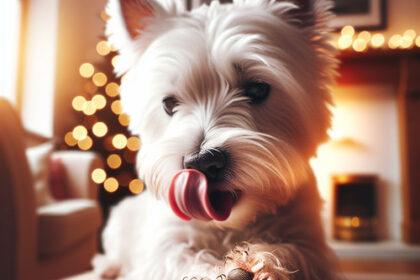 An image illustrating Qué hacer si tu Westie se lame las patas por ansiedad