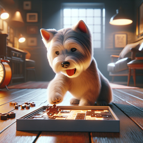 An image illustrating Ejercicios mentales para un Westie inteligente