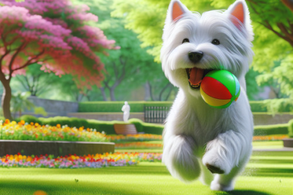 An image illustrating Cómo enseñar a tu Westie a traer la pelota