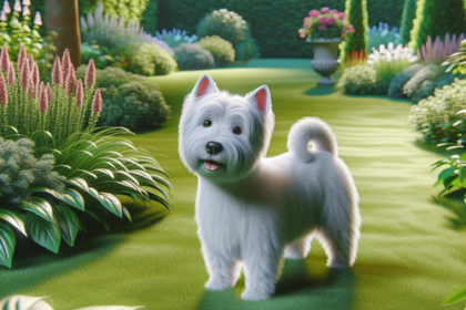 An image illustrating Cómo evitar que tu Westie cavar agujeros en el jardín