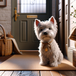 An image illustrating Cómo enseñar a un Westie a quedarse tranquilo ante visitas