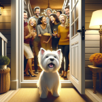 An image illustrating Qué hacer si tu Westie salta sobre todos los invitados