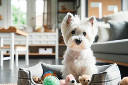 An image illustrating Cómo preparar a tu Westie para quedarse solo durante el trabajo