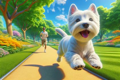 An image illustrating Cómo adaptar tu rutina diaria a un Westie con mucha energía