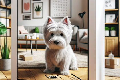 An image illustrating Cómo evitar que tu Westie marque dentro de casa