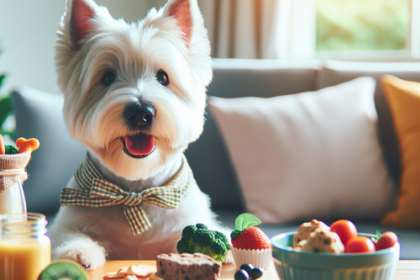 An image illustrating Qué snacks caseros puedes hacerle a tu Westie