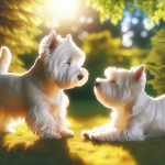 An image illustrating Cómo manejar la dominancia entre dos Westies machos