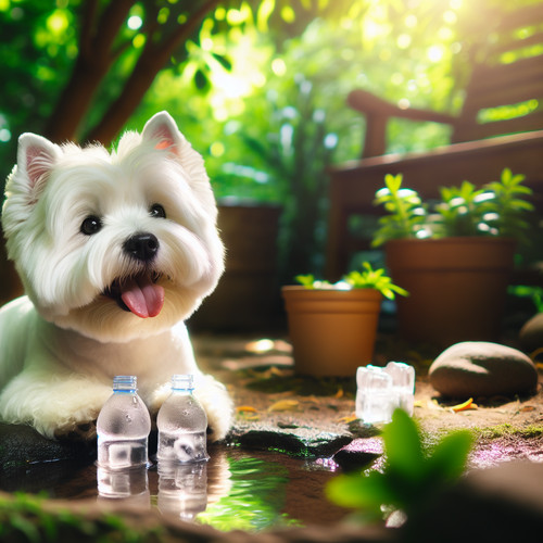 An image illustrating Cómo proteger a tu Westie del calor en verano
