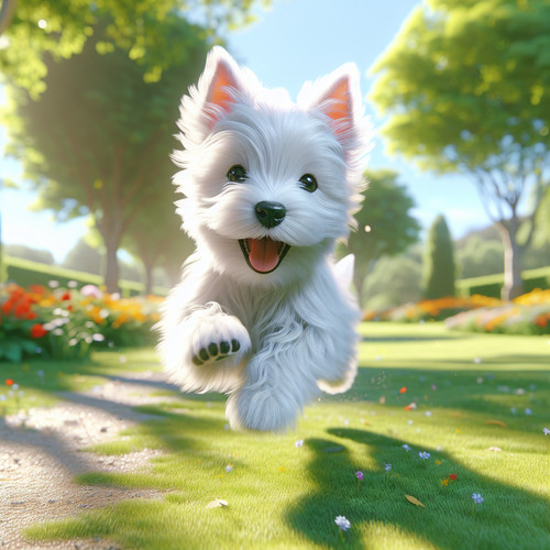 An image illustrating Cuánto ejercicio necesita un cachorro Westie